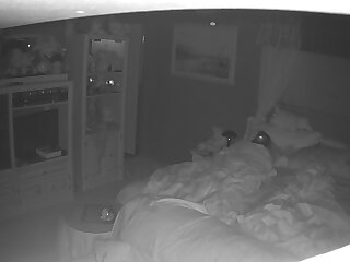 Untrained Wife caught masturbating hidden cam night vision part 1